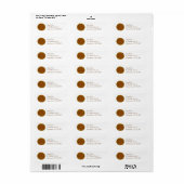 Fastnacht Dag Donut Doughnut Return Labels (Full Sheet)