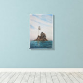 Fastnet Lighthouse, Cork, Ierland Canvas Afdruk (Insitu (Houten vloer))