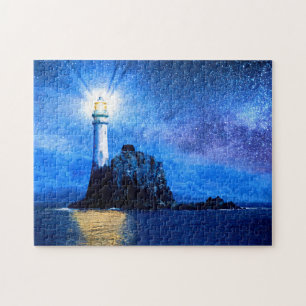 Fastnet Lighthouse - Irish Jigzaag Puzzle Legpuzzel