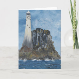Fastnet-vuurtoren, Ierland  Lege wenskaart Kaart