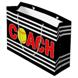 Fastpitball Softball Coach Custom Team Color Sport Groot Cadeauzakje