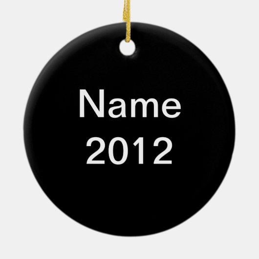 Fastpitch Ornament met naam Black (Achterkant)