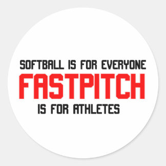 FastPitch Ronde Sticker