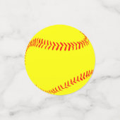 Fastpitch Softbal Feest Tafel Confetti (Kleine voorkant)
