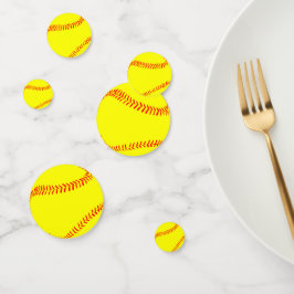 Fastpitch Softbal Feest Tafel Confetti