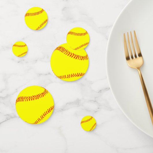 Fastpitch Softbal Feest Tafel Confetti (Groep)