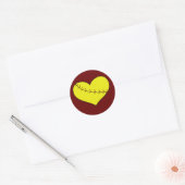 Fastpitch Softbal Hart Stickers (Envelop)