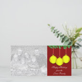 Fastpitch Softbal Kerstkaart (Staand voorkant)