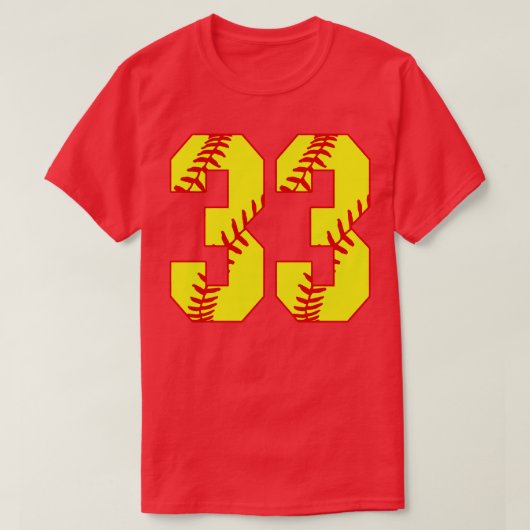 Fastpitch Softbal Nummer 33 33 Softbal Shirt Jer (Design voorkant)