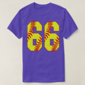 Fastpitch Softbal Nummer 66 66 Softbal Shirt Jer (Design voorkant)