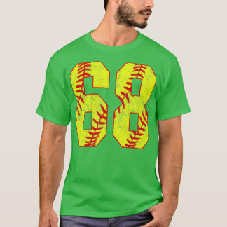 Fastpitch Softbal Nummer 68 68 Softbal Shirt Jer