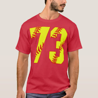 Fastpitch Softbal Nummer 73 73 Softbal Shirt Jer