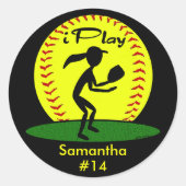 Fastpitch Softbal Stickers (Voorkant)