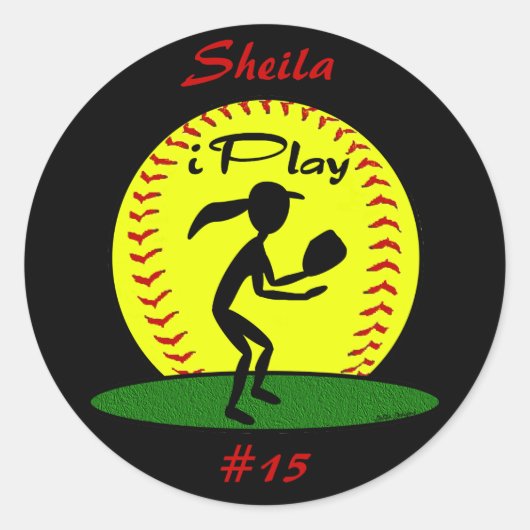 Fastpitch Softbal Stickers (Voorkant)