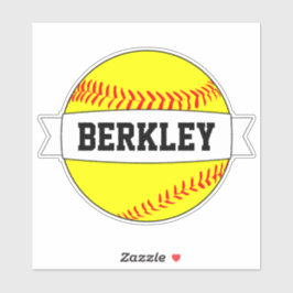 Fastpitch Softball Aangepaste speler/Team Name Spo Sticker