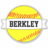 Fastpitch Softball Aangepaste speler/Team Name Spo Sticker (Voorkant)