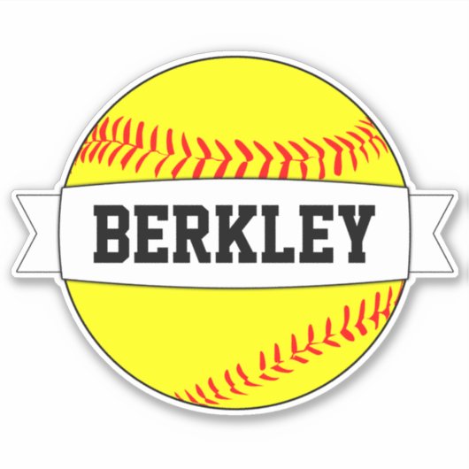 Fastpitch Softball Aangepaste speler/Team Name Spo Sticker (Voorkant)