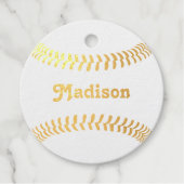 Fastpitch Softball Aangepaste teamPlayer Name Gold Bedankjes Labels (Voorkant)