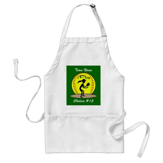 Fastpitch Softball Apron Standaard Schort (Voorkant)