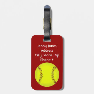Fastpitch Softball Bagagelabel