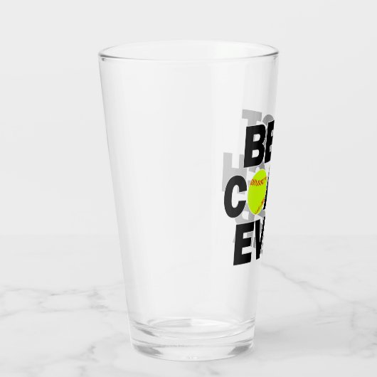 Fastpitch Softball Beste coach ooit Dank je wel Glas (Rechts)