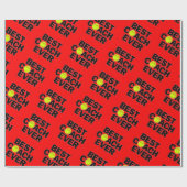 Fastpitch Softball Beste coach van elke Sportparti Cadeaupapier (Vlak)