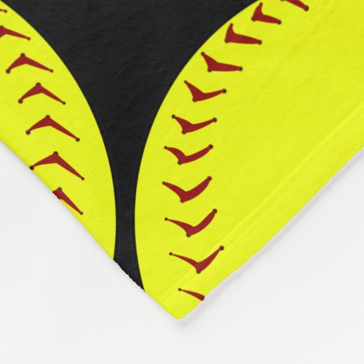 Fastpitch Softball Blanket Fleece Deken (Hoek)