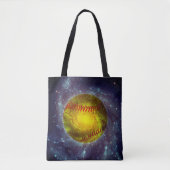 Fastpitch Softball Buitenspace Galaxy Unieke Sport Tote Bag (Voorkant)