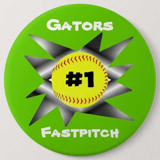 Fastpitch Softball Button (Voorkant)