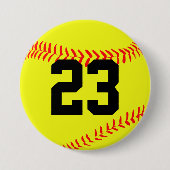 Fastpitch Softball Button Pin (Voorkant)