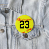 Fastpitch Softball Button Pin (In situ)