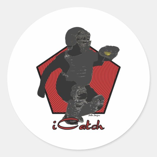 Fastpitch Softball Catcher Sticker (Voorkant)