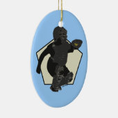 Fastpitch Softball Catcher's Ornament (Rechts)