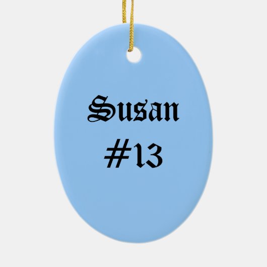 Fastpitch Softball Catcher's Ornament (Achterkant)