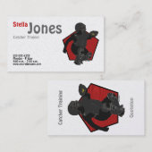 Fastpitch Softball Catcher's Profile Cards Visitekaartje (Voorkant / Achterkant)