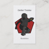 Fastpitch Softball Catcher's Profile Cards Visitekaartje (Achterkant)