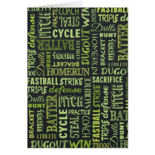 Fastpitch Softball Chalkboard Termen