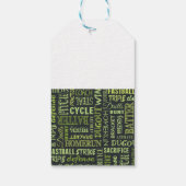 Fastpitch Softball Chalkboard Termen Cadeaulabel (Achterkant)