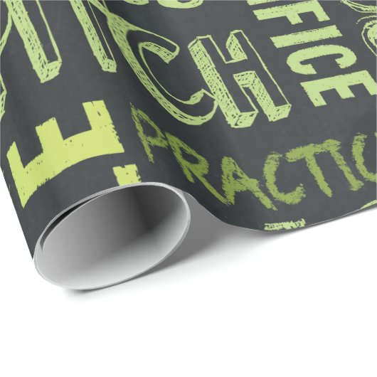 Fastpitch Softball Chalkboard Termen Cadeaupapier (Rol Hoek)