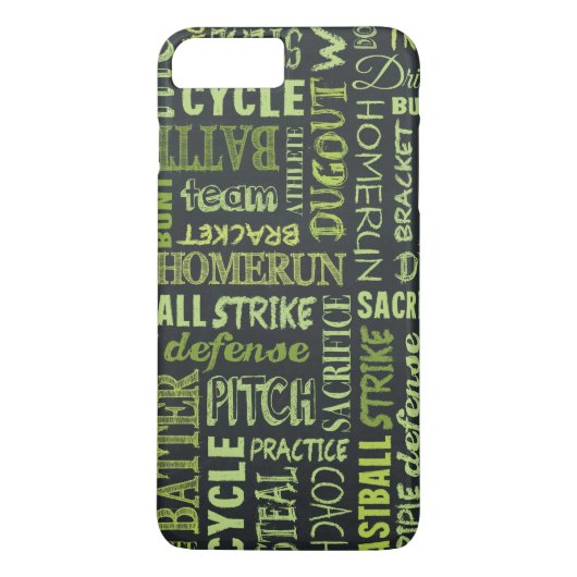 Fastpitch Softball Chalkboard Termen Case-Mate iPhone Case (Achterkant)