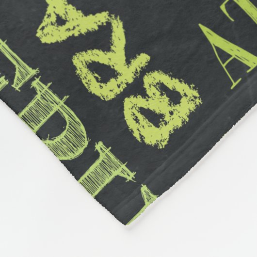 Fastpitch Softball Chalkboard Termen Fleece Deken (Hoek)