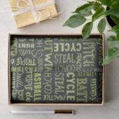 Fastpitch Softball Chalkboard Termen Tissuepapier (Geschenk)