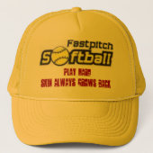 fastpitch-softball-clipart-11_small, Spel Harde,.. Trucker Pet (Voorkant)