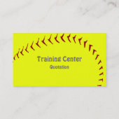 Fastpitch Softball Coach's Profile Cards Visitekaartje (Achterkant)