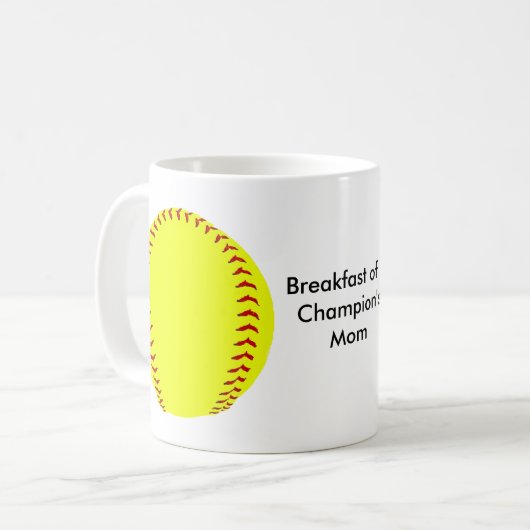 Fastpitch Softball Coffee Mok (Voorkant links)