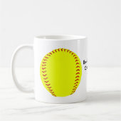 Fastpitch Softball Coffee Mok (Links)