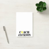 Fastpitch Softball Custom Coach Name Sports Kantoo Post-it® Notes (Kantoor)