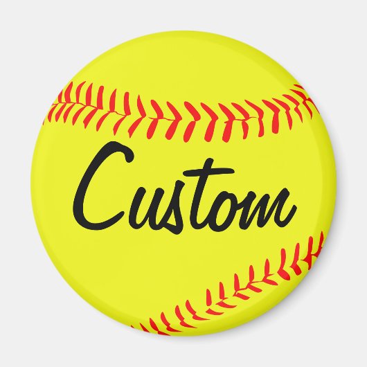 Fastpitch Softball Custom Magnet (Voorkant)