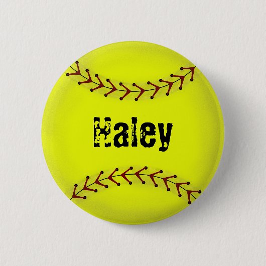 Fastpitch Softball Flair-Button Ronde Button 5,7 Cm (Voorkant)