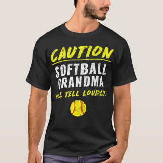 Fastpitch Softball Grandma Funny T-shirt